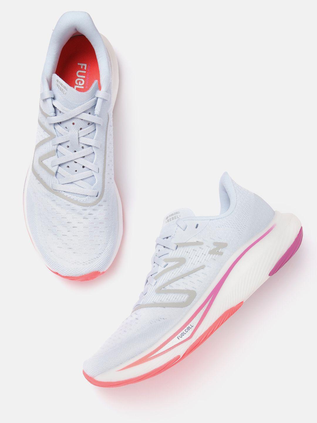 new balance women woven design running shoes