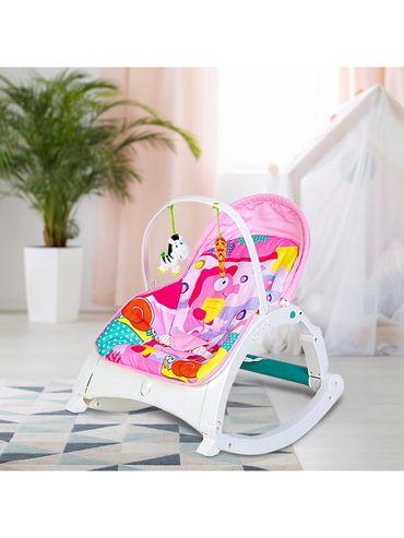 new born to 18 kg baby portable rocker pink