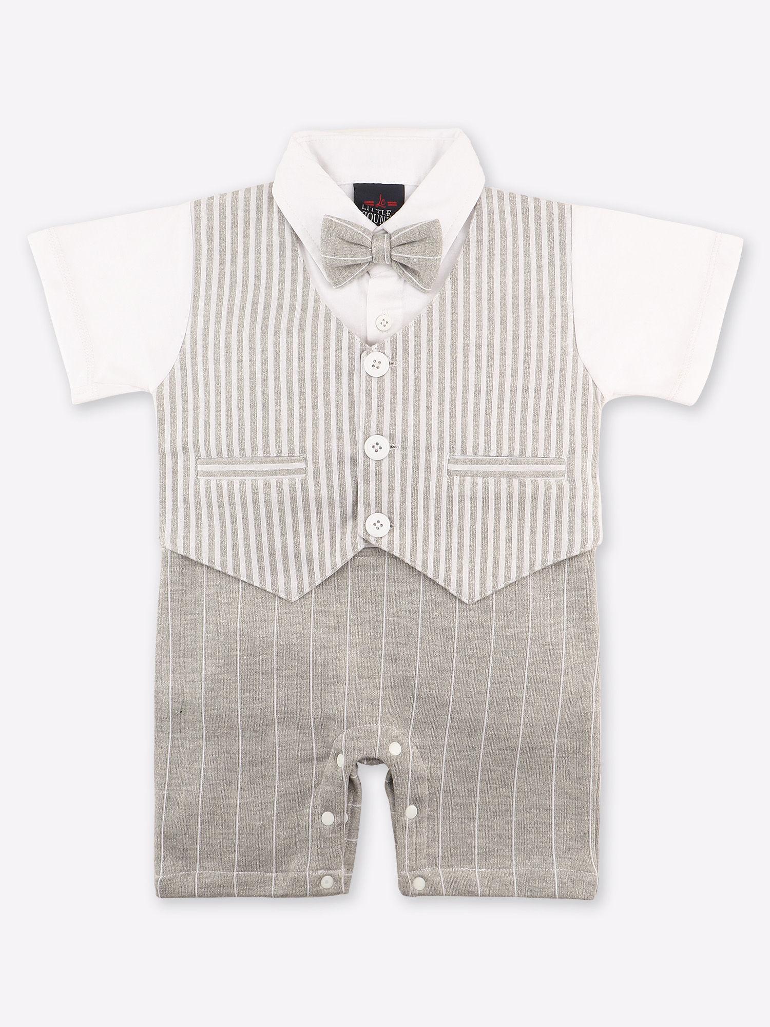 new collection boys striped formal romper