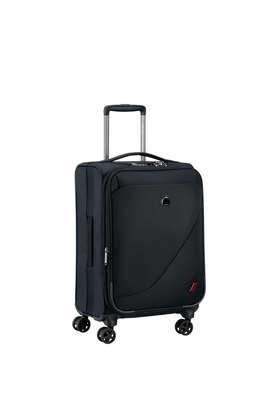 new destination polyester 8 wheels soft luggage trolley - black