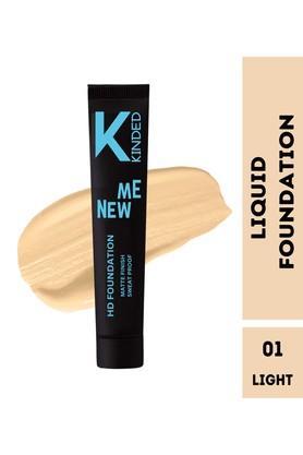 new me liquid hd foundation oil based creamy high coverage - 01 light