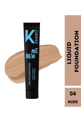 new me liquid hd foundation oil based creamy high coverage - 04 nude