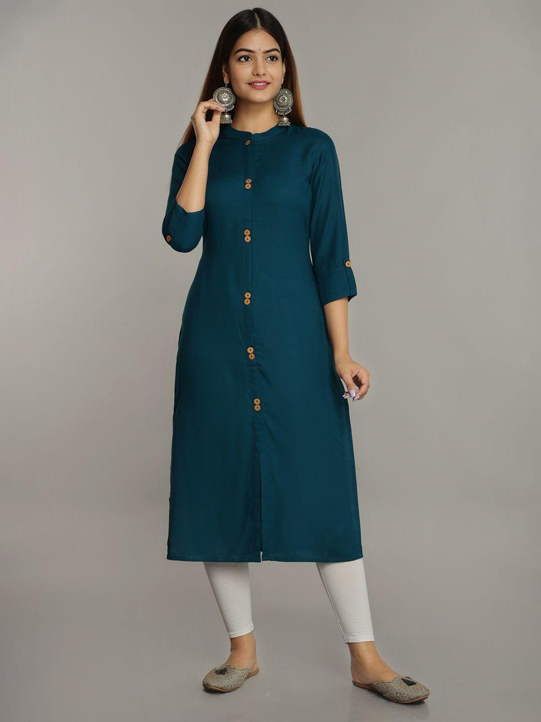 new4u mandarin collar straight kurta