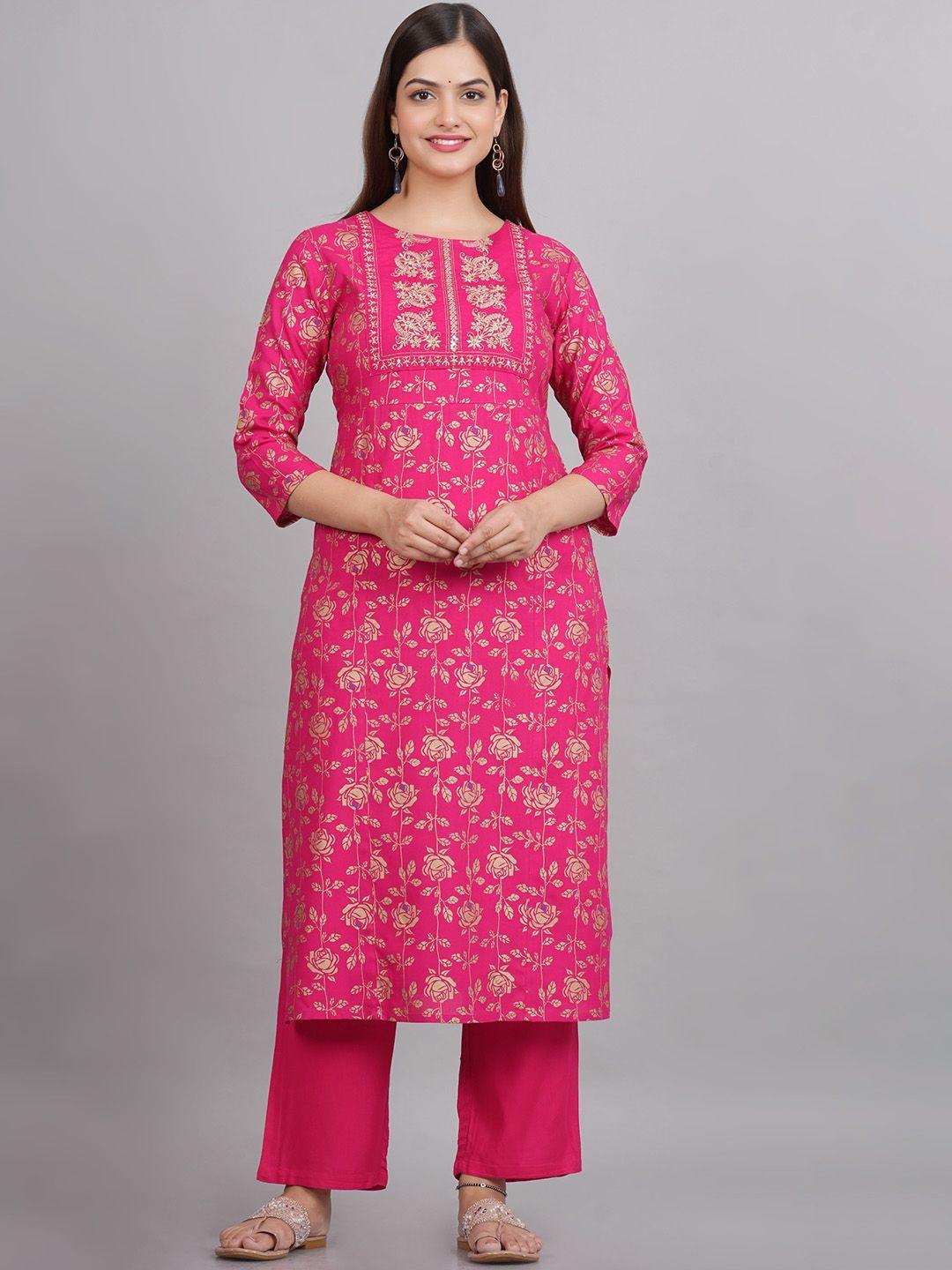 new4u women ethnic motifs printed thread work kurta