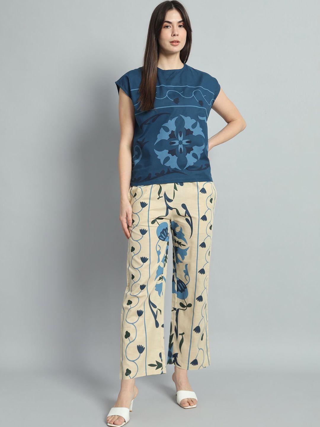 newd floral printed t-shirt with trouser