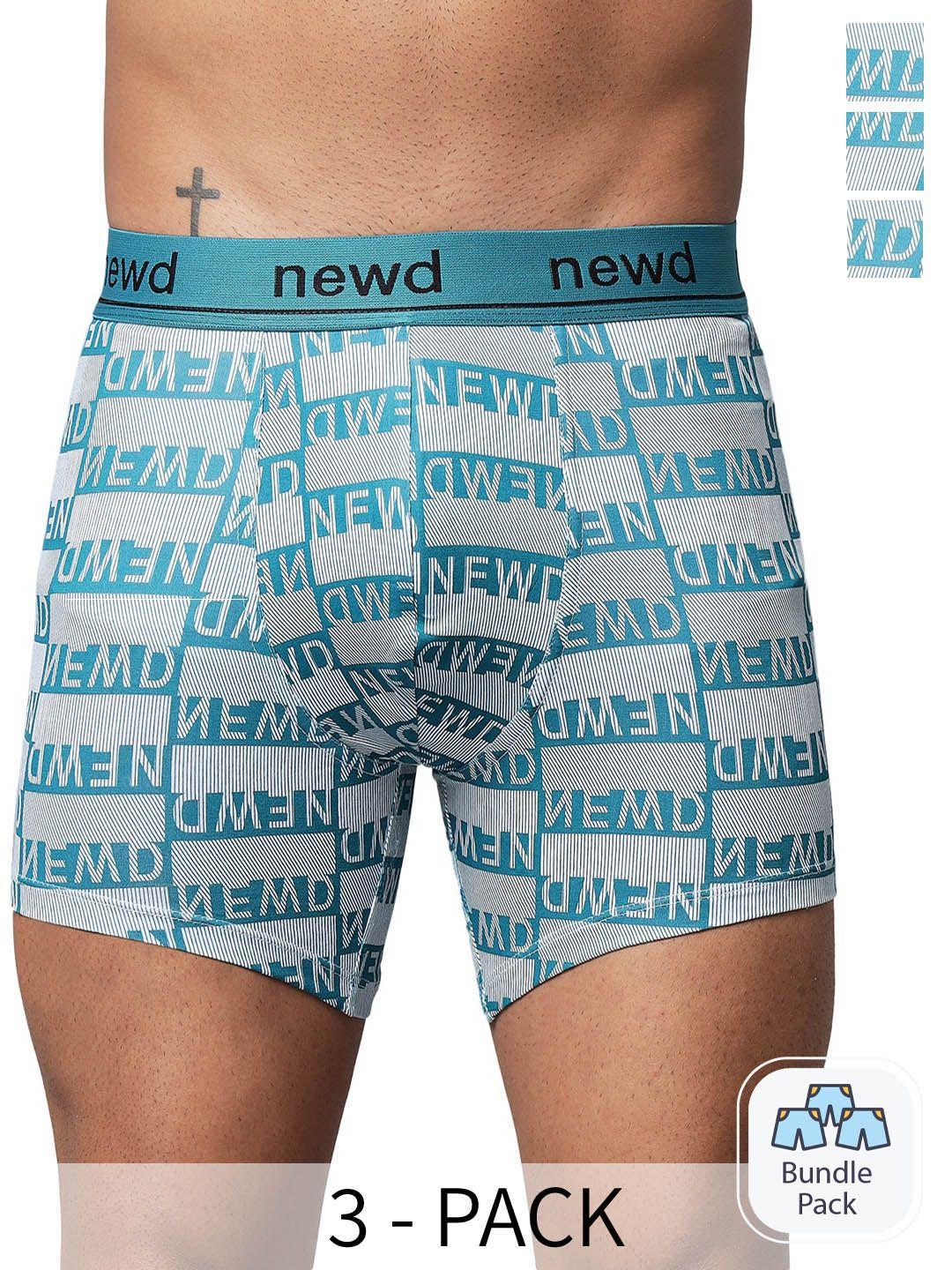 newd pack of 2 printed label free trunks ntp13-teal-c2-s