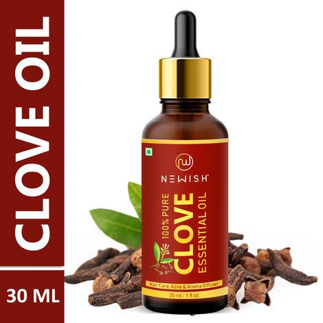 newish® pure & natural clove oil for teeth pain, skin & hair 30ml