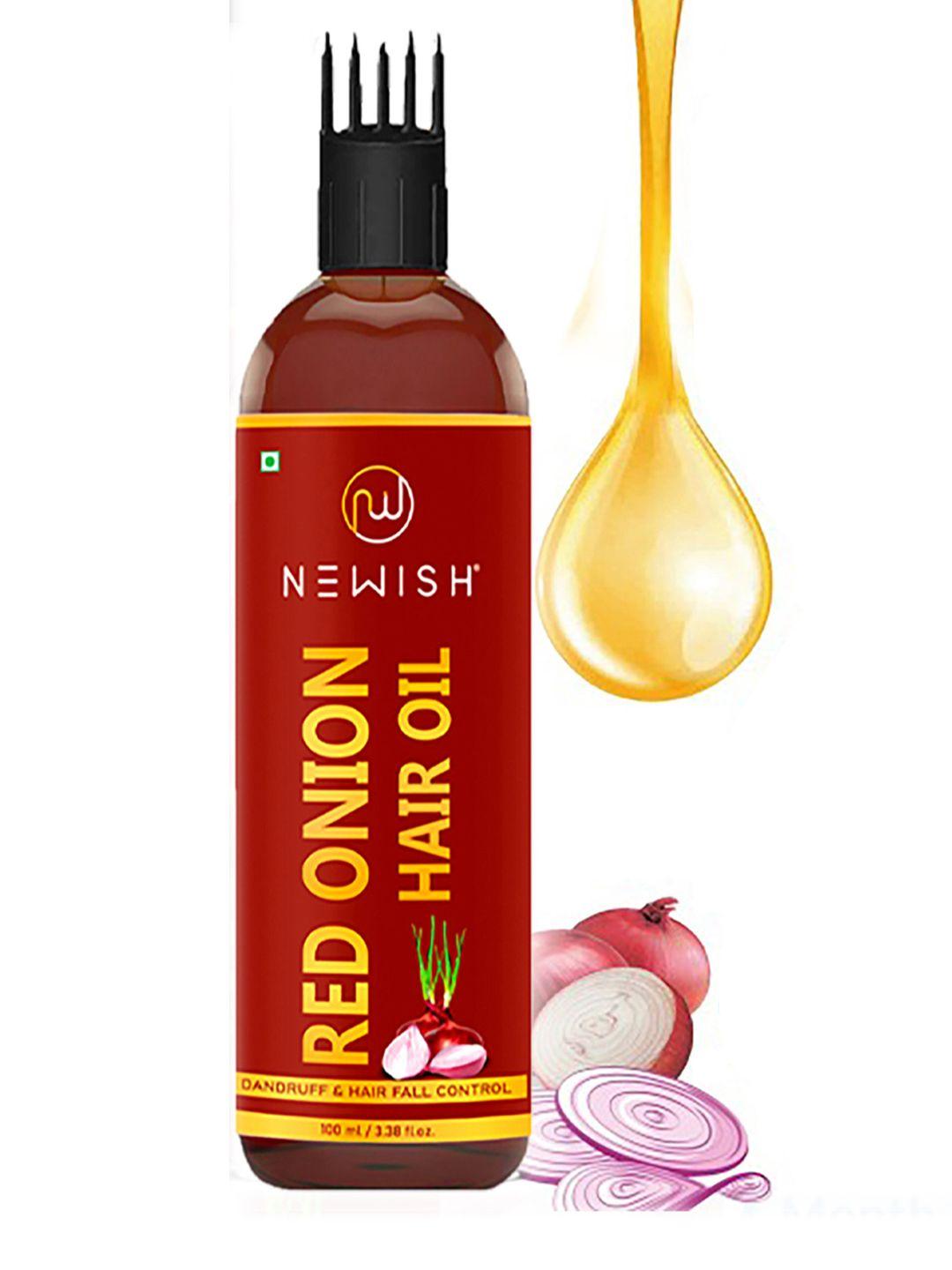 newish onion hair oil for hair growth & hair fall control - 100 ml