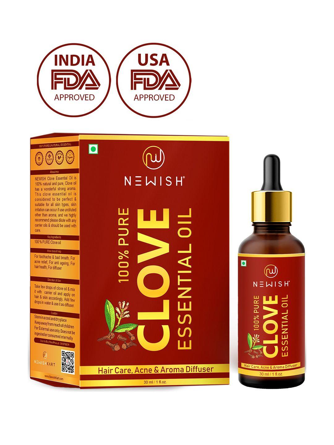 newish pure & natural clove body oil for teeth pain, skin & hair - 30 ml
