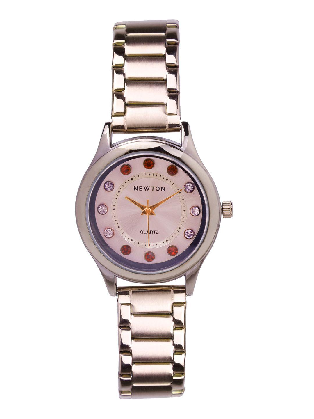 newton women pink analogue watch w00183