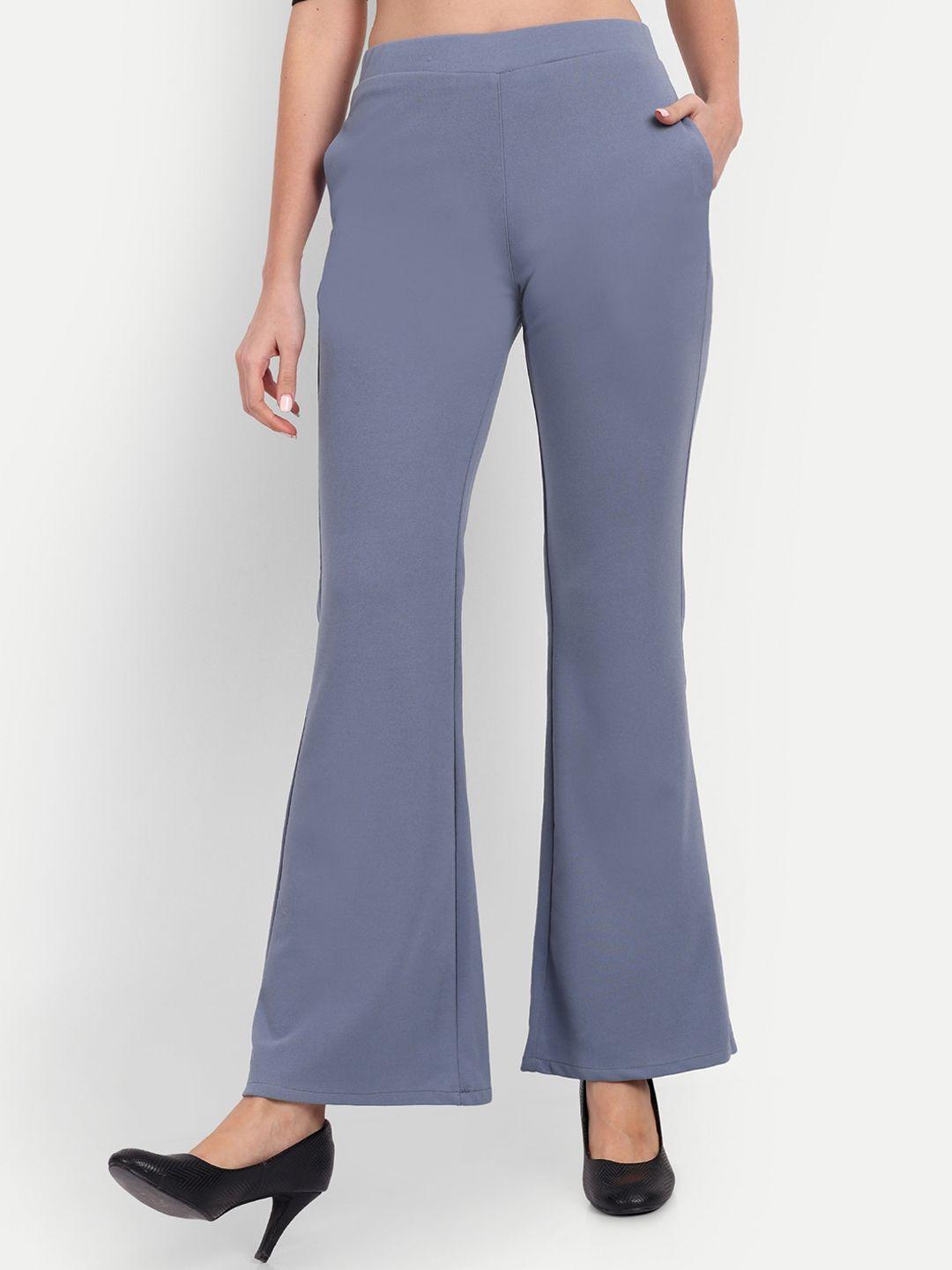next one women relaxed flared high-rise non iron bootcut trousers