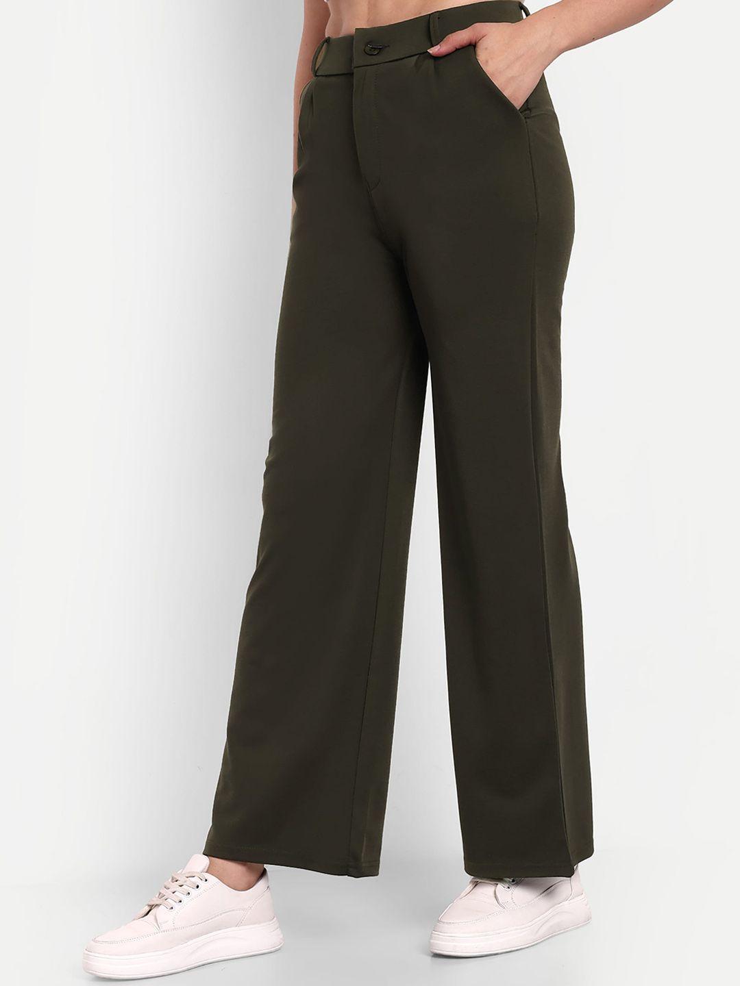 next one women smart loose fit high-rise easy wash parallel trousers