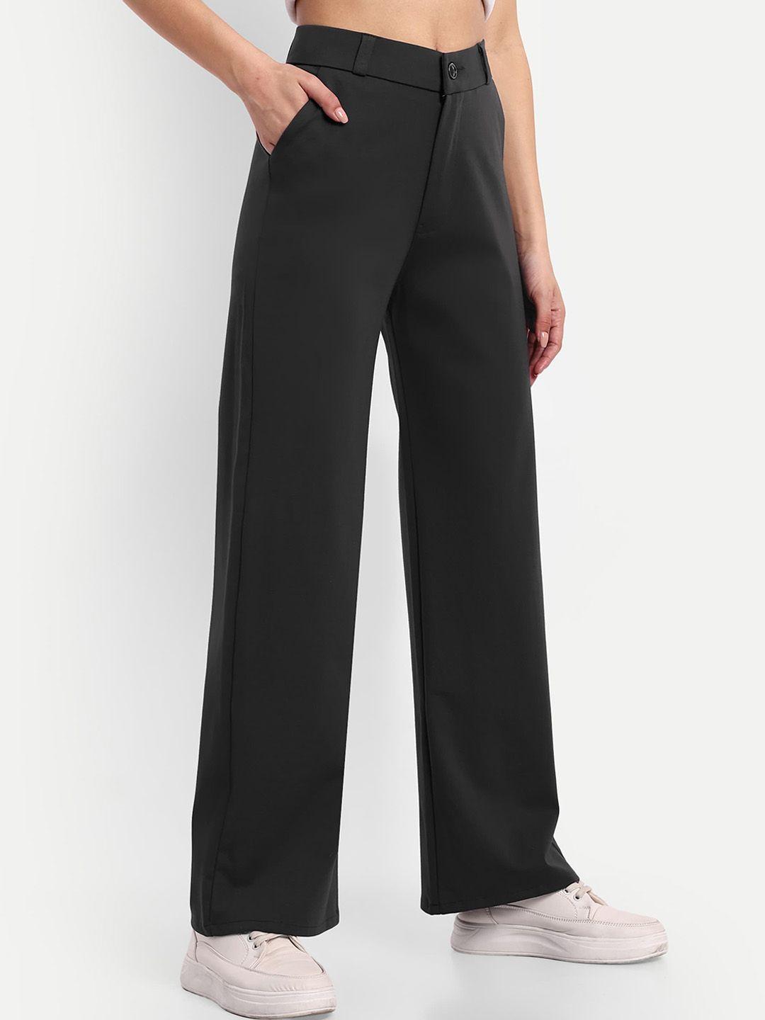next one women smart loose fit high-rise easy wash parallel trousers