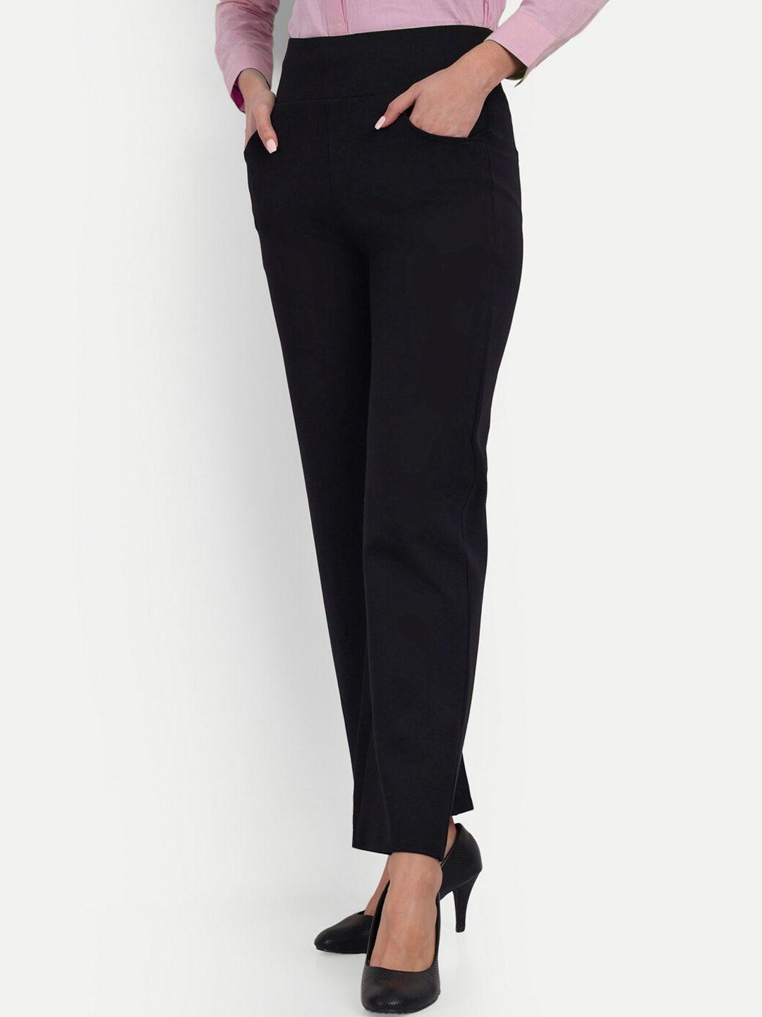 next one women smart straight fit high-rise easy wash trousers