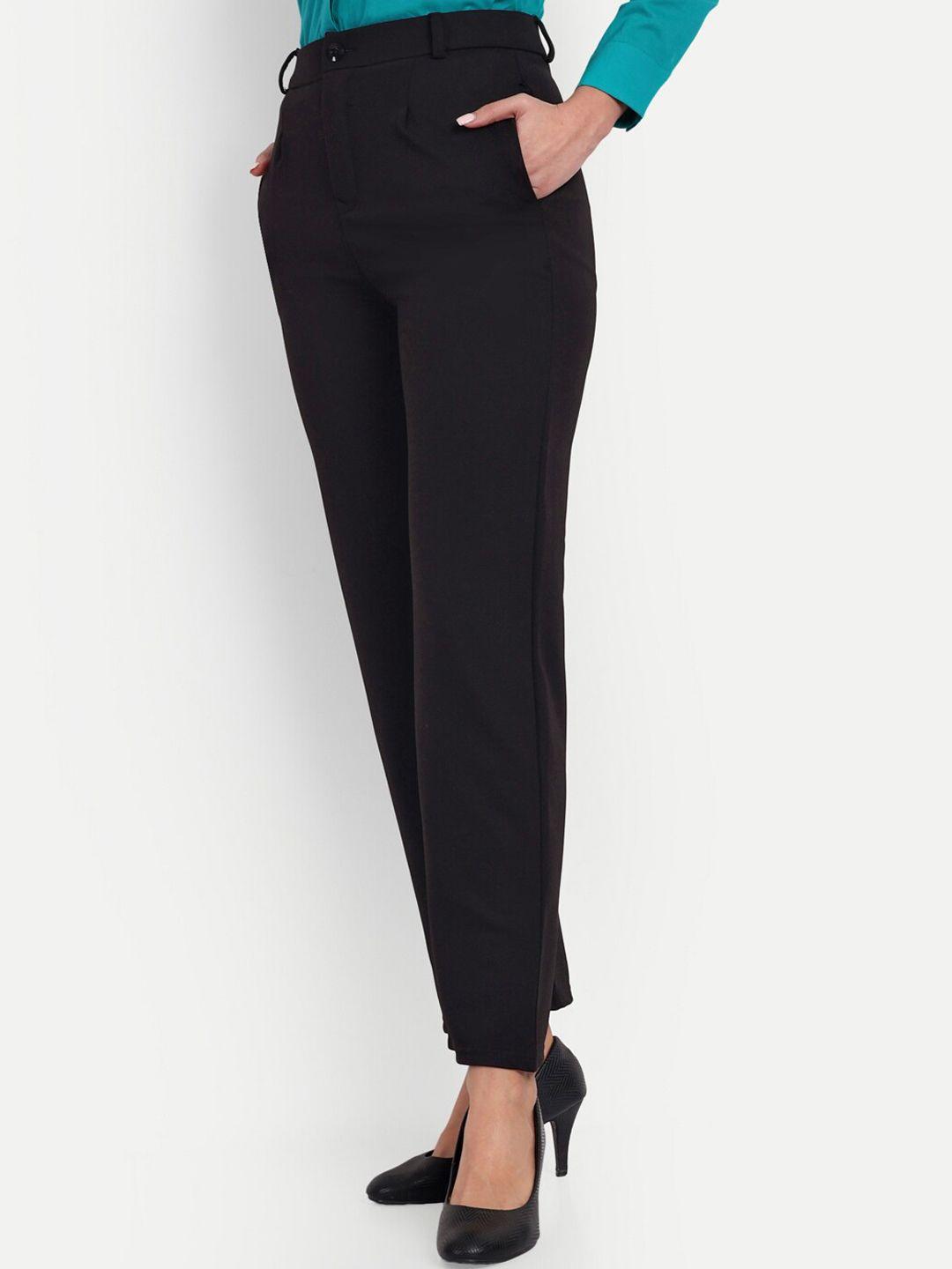 next one women straight fit high-rise formal trousers
