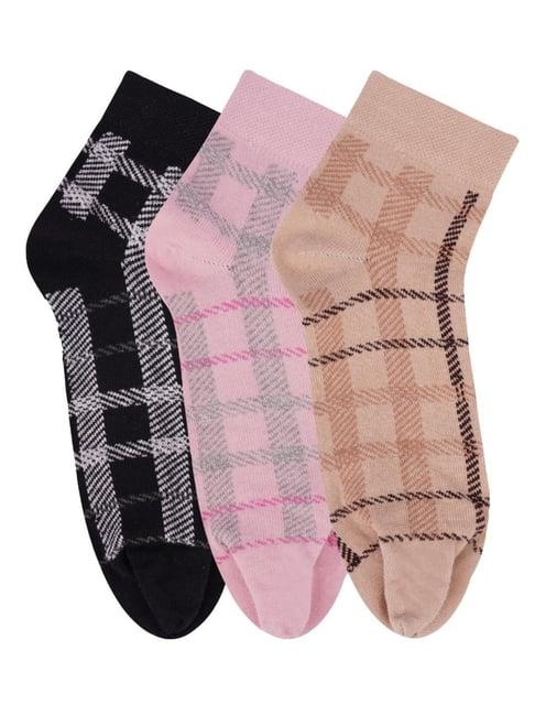 next 2 skin multicolor printed socks (pack of 3)