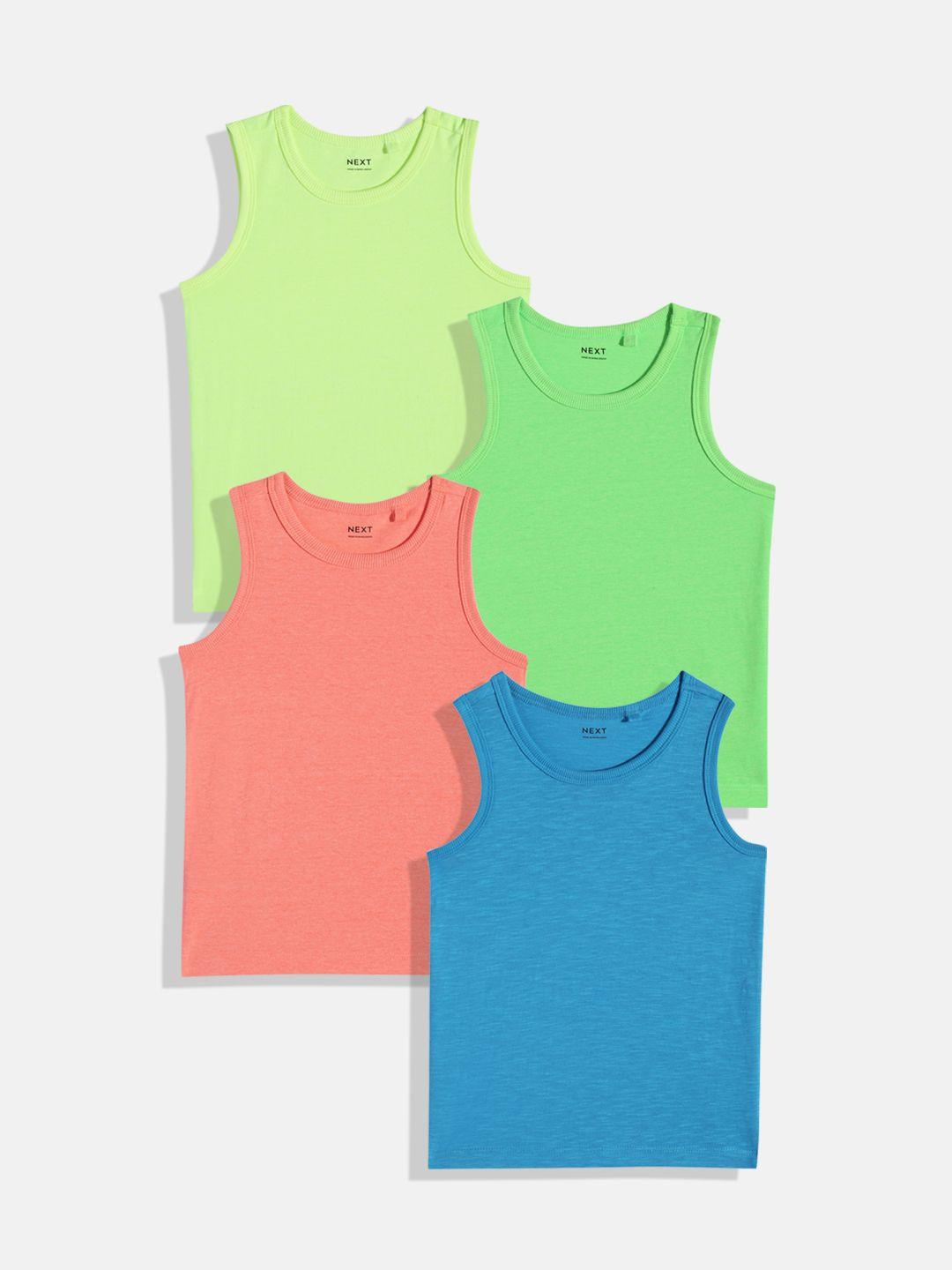 next boys assorted pack of 4 tank innerwear vests d08119