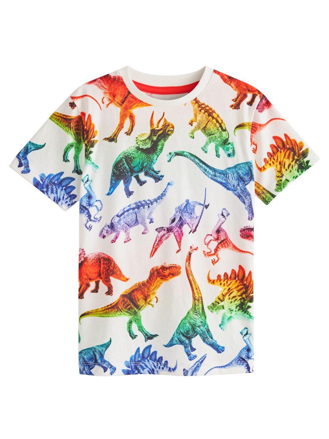 next boys conversational printed pure cotton t-shirt