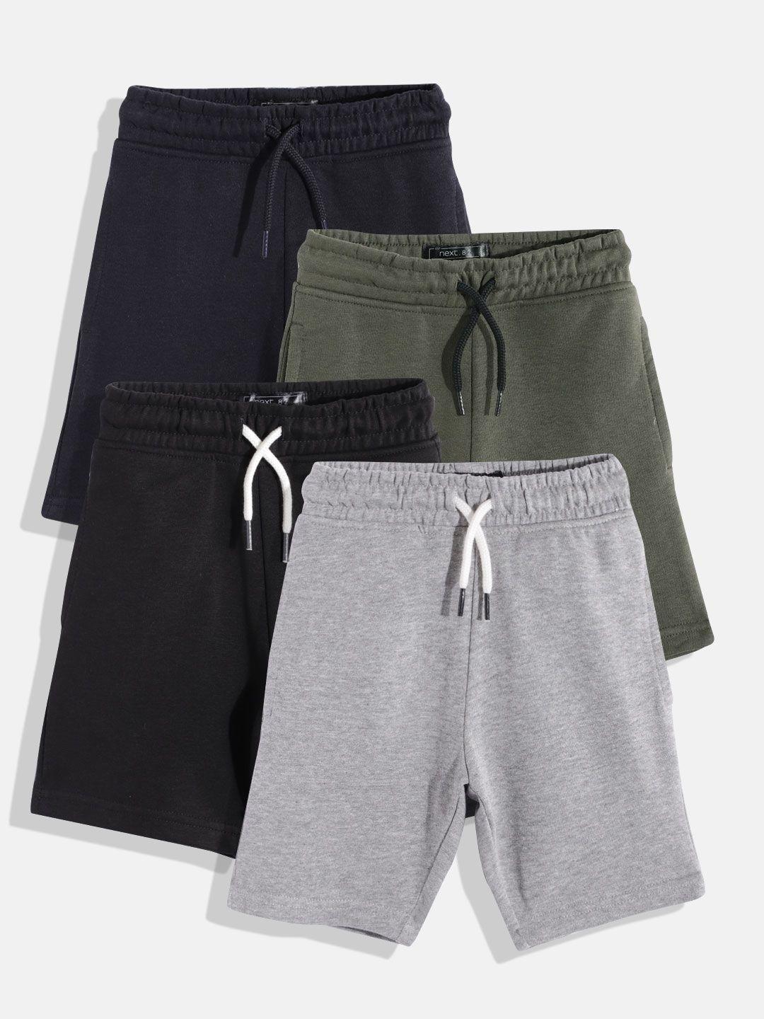 next boys pack of 3 flushed fleece shorts