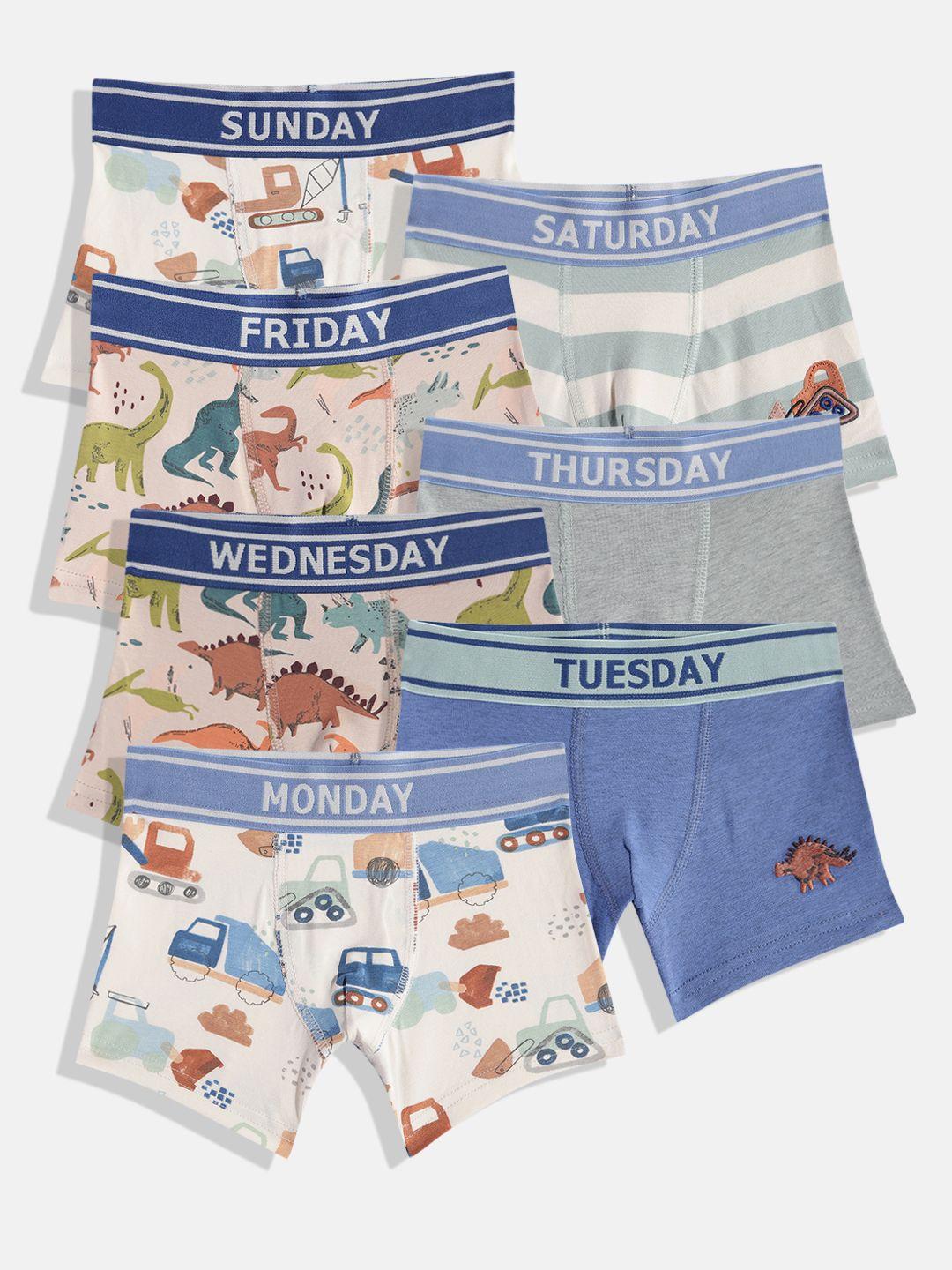 next boys pack of 7 printed trunk a32623