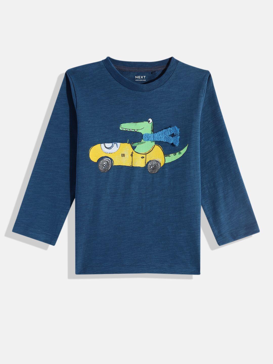 next boys printed pure cotton t-shirt