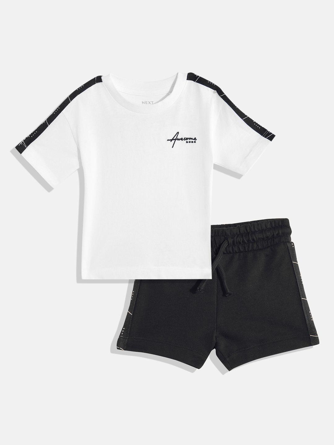 next boys pure cotton t-shirt with shorts