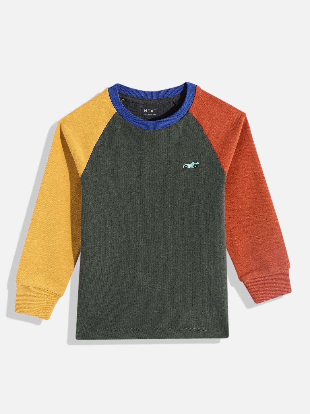 next boys solid pure cotton t-shirt