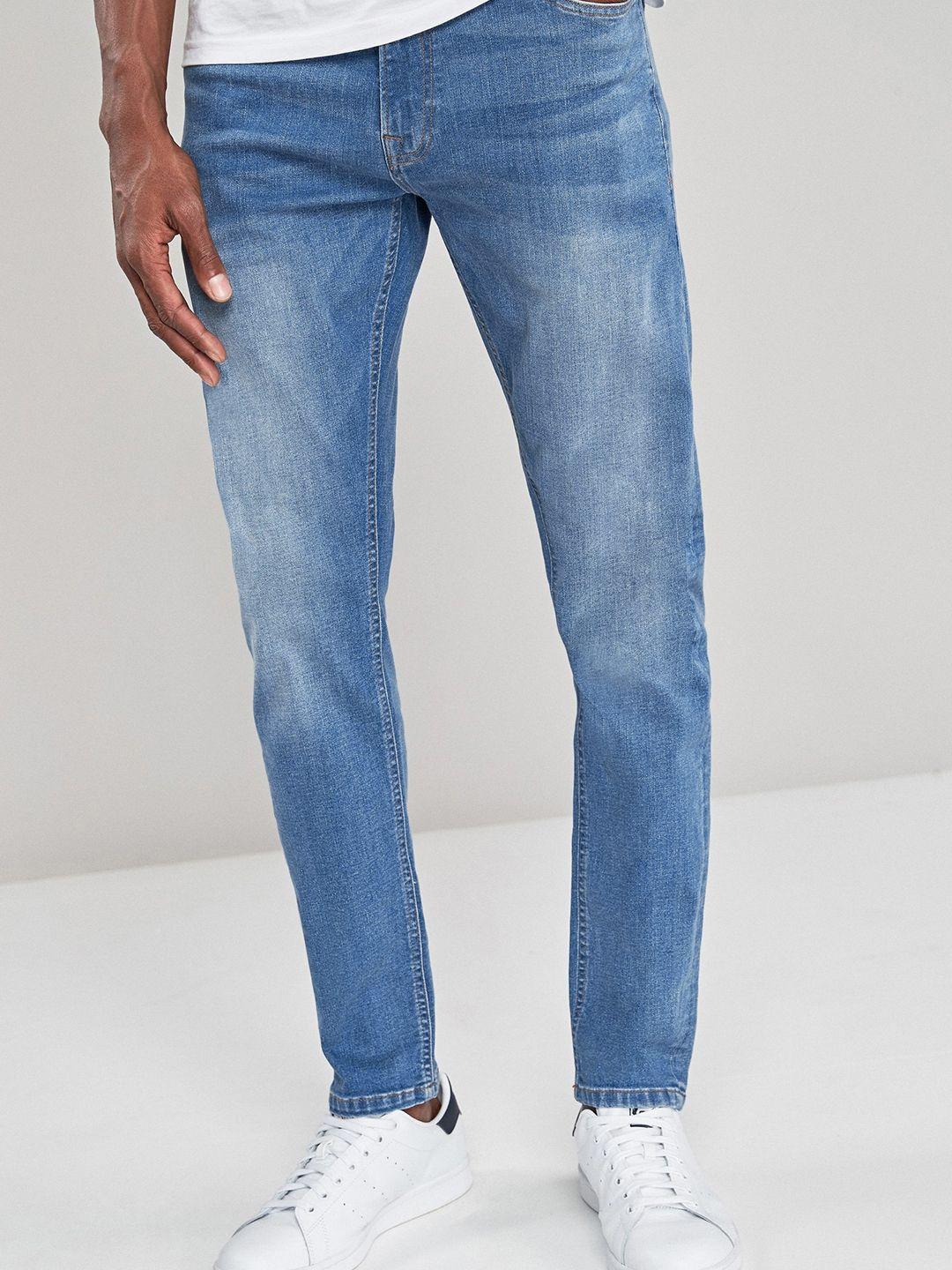 next men skinny fit light fade bleached stretchable jeans