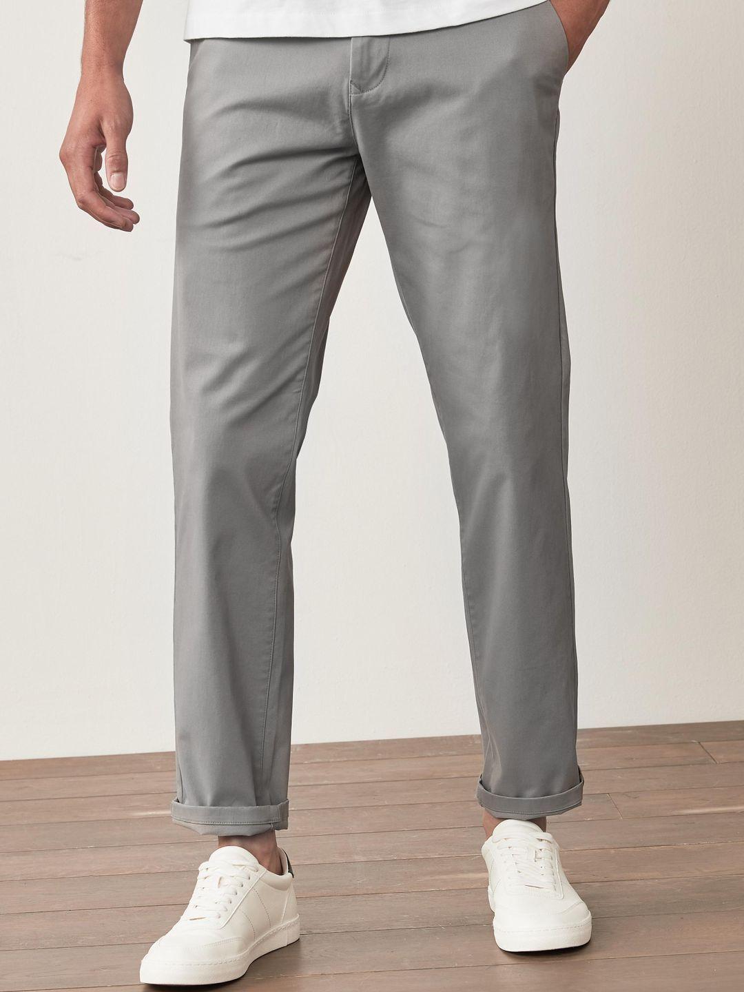 next men straight fit mid-rise chinos