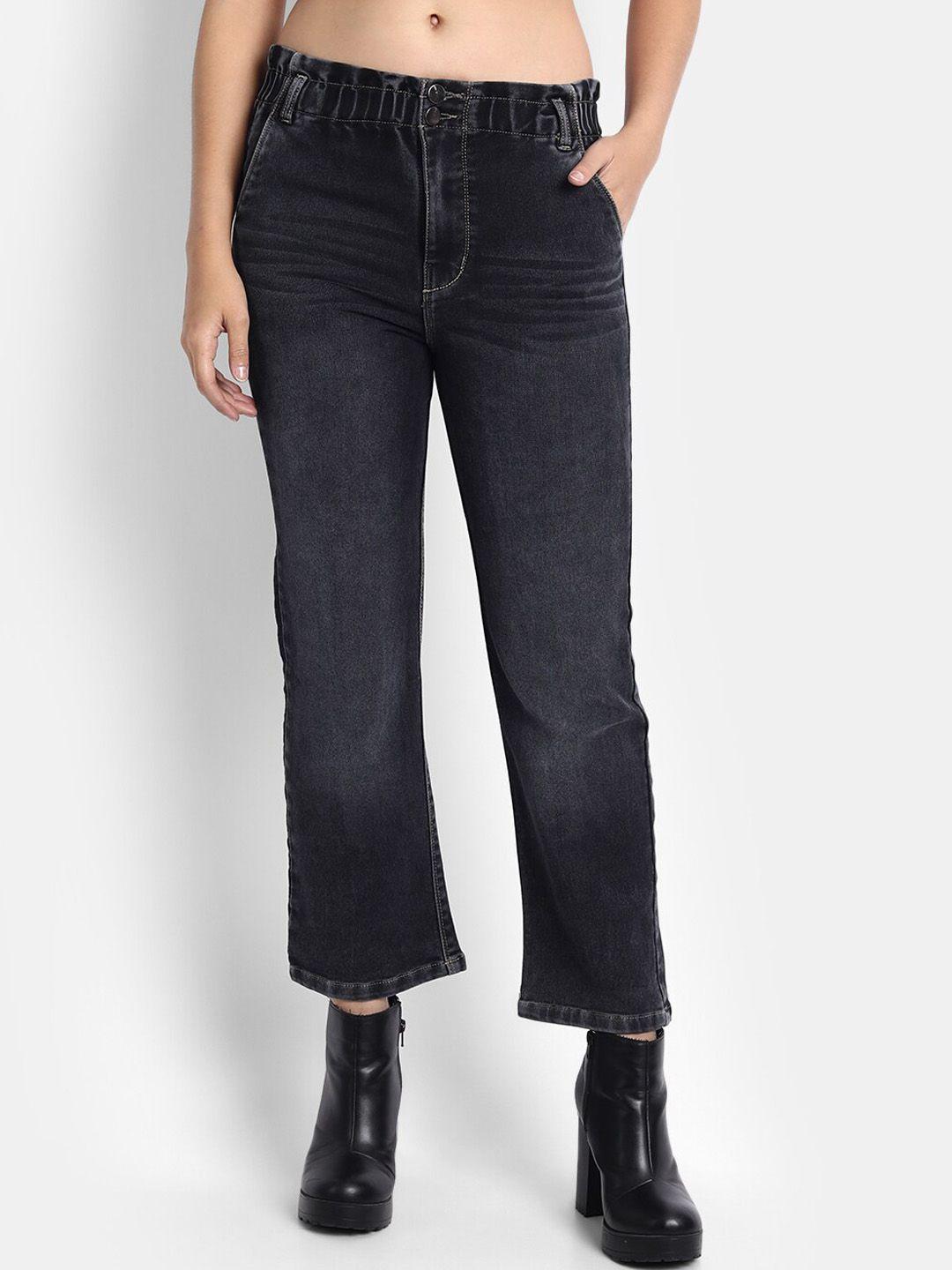 next one women black slim fit high-rise light fade stretchable jeans
