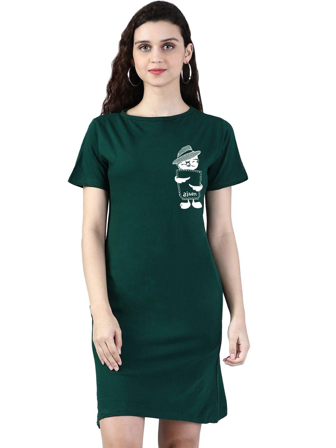 next one women green printed applique t-shirt