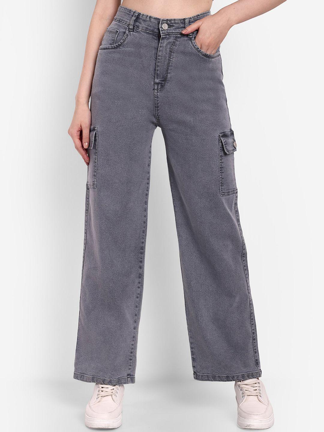 next one women grey smart loose fit high-rise easy wash trousers