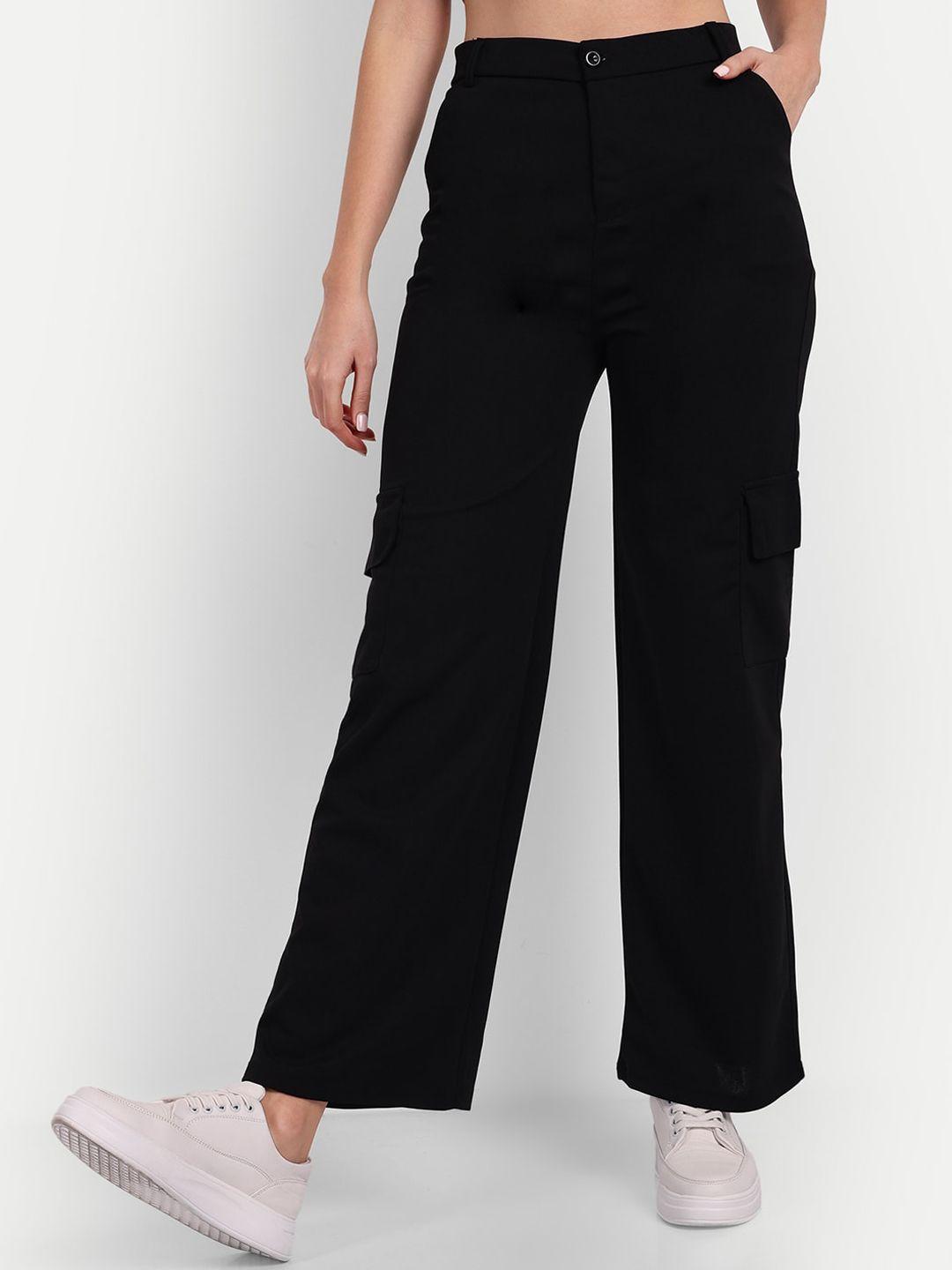 next one women relaxed loose fit high-rise cargos trousers