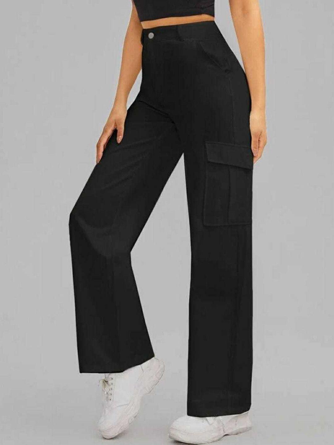 next one women relaxed straight leg loose fit high-rise easy wash cargos trousers