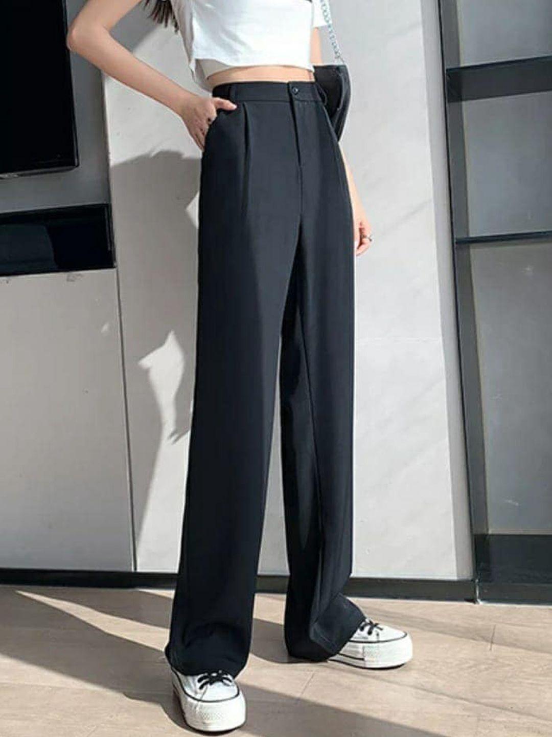 next one women relaxed straight leg loose fit high-rise easy wash trousers