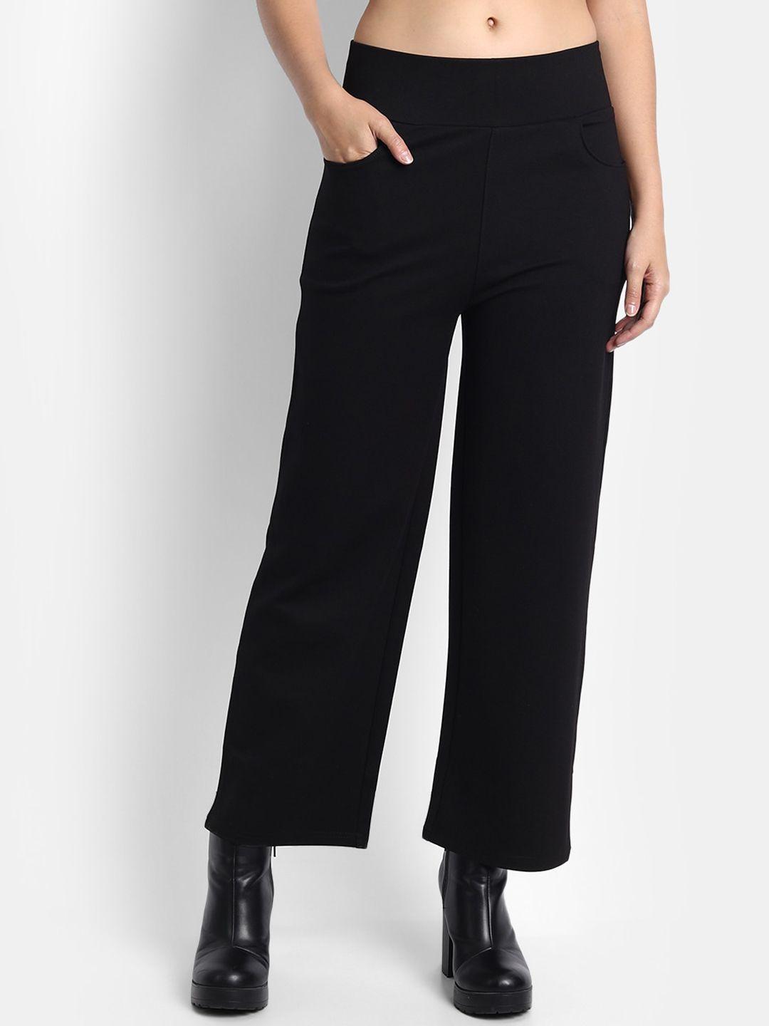 next one women relaxed straight leg loose fit high-rise easy wash trousers