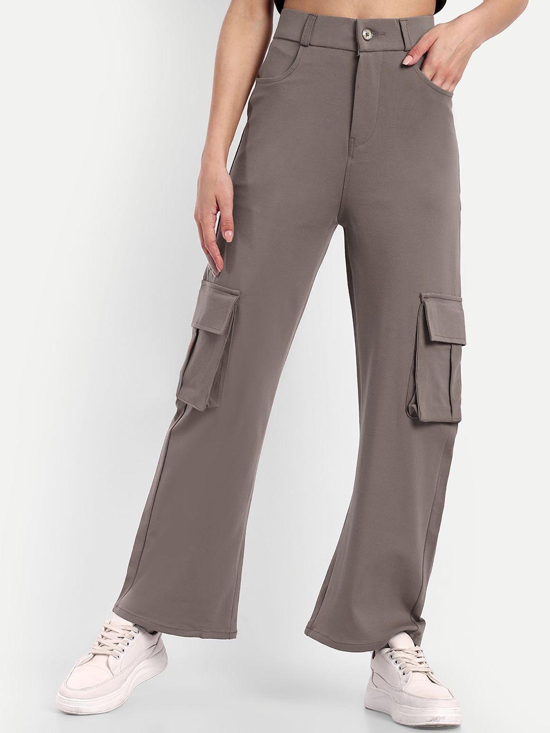 next one women smart loose fit high-rise easy wash cargos trousers