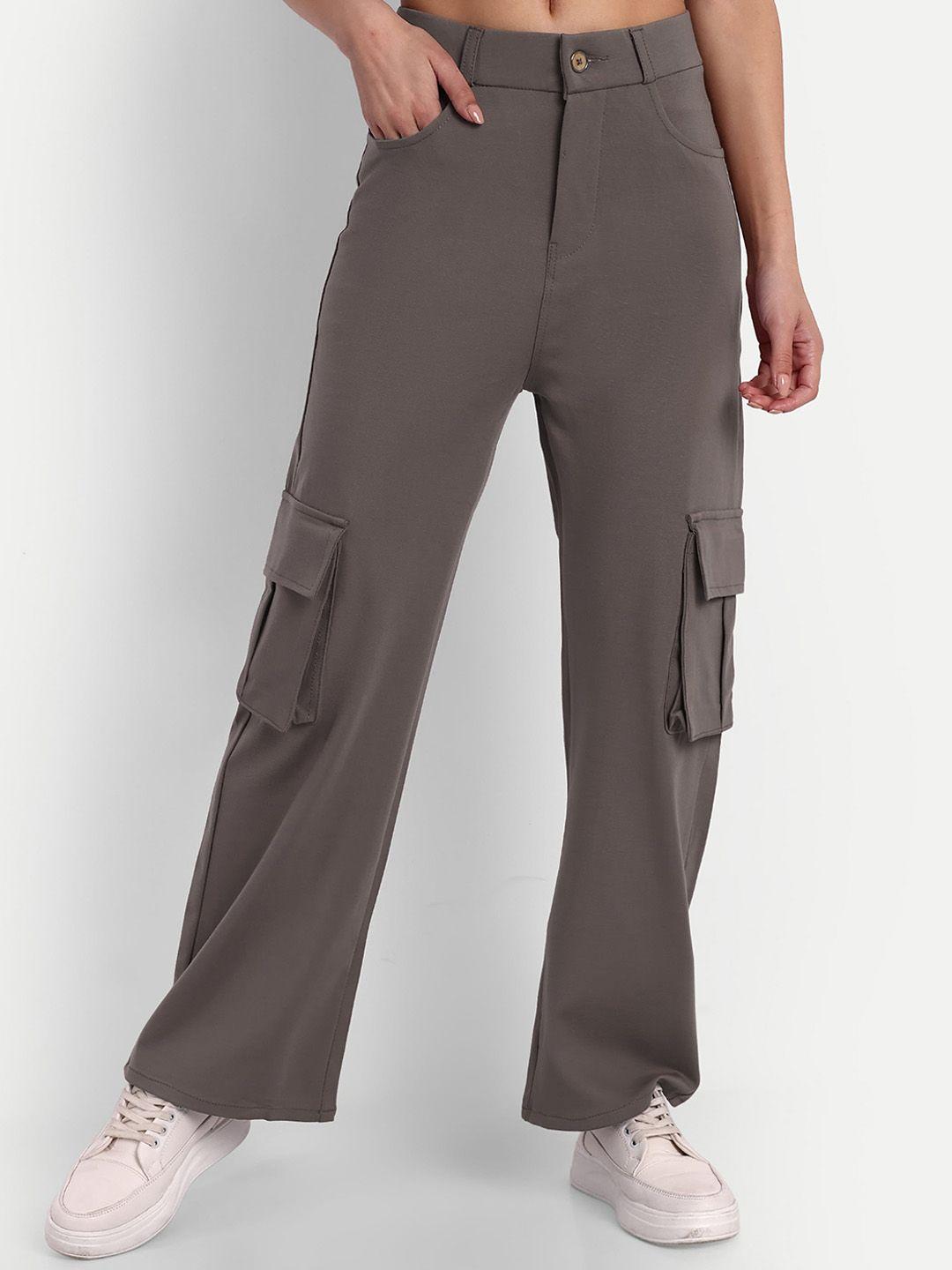 next one women smart loose fit high-rise easy wash cargos trousers