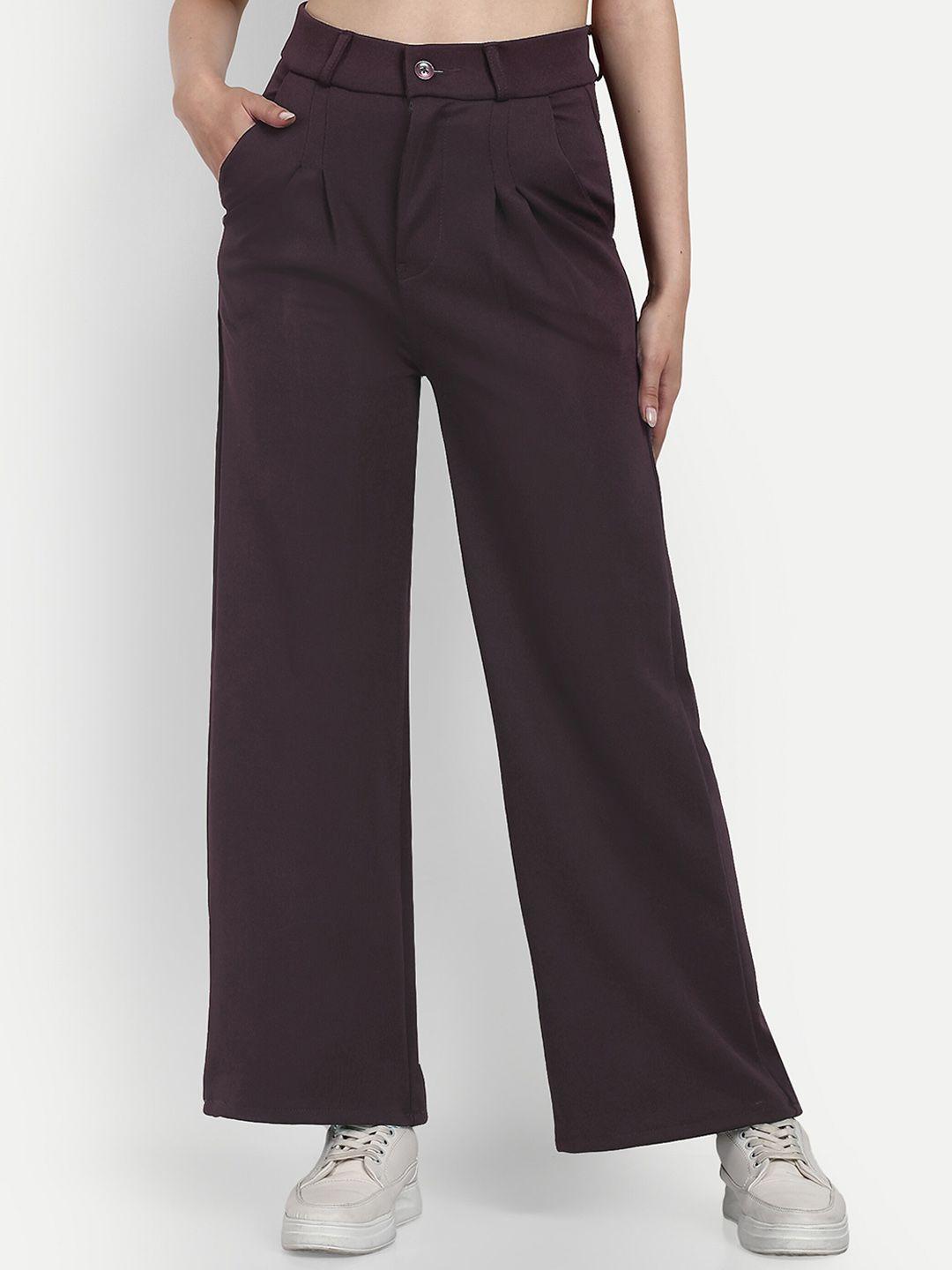 next one women smart loose fit high rise easy wash cotton pleated parallel trousers