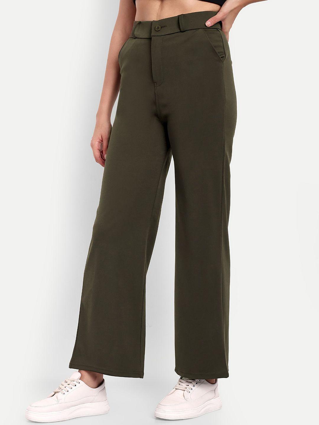 next one women smart loose fit high-rise easy wash parallel trousers