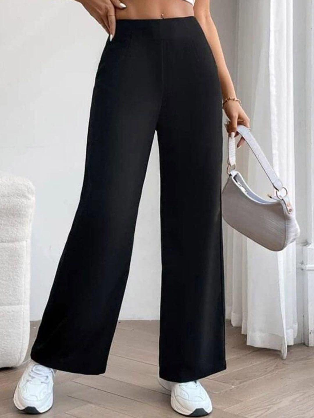 next one women smart loose fit high-rise easy wash parallel trousers