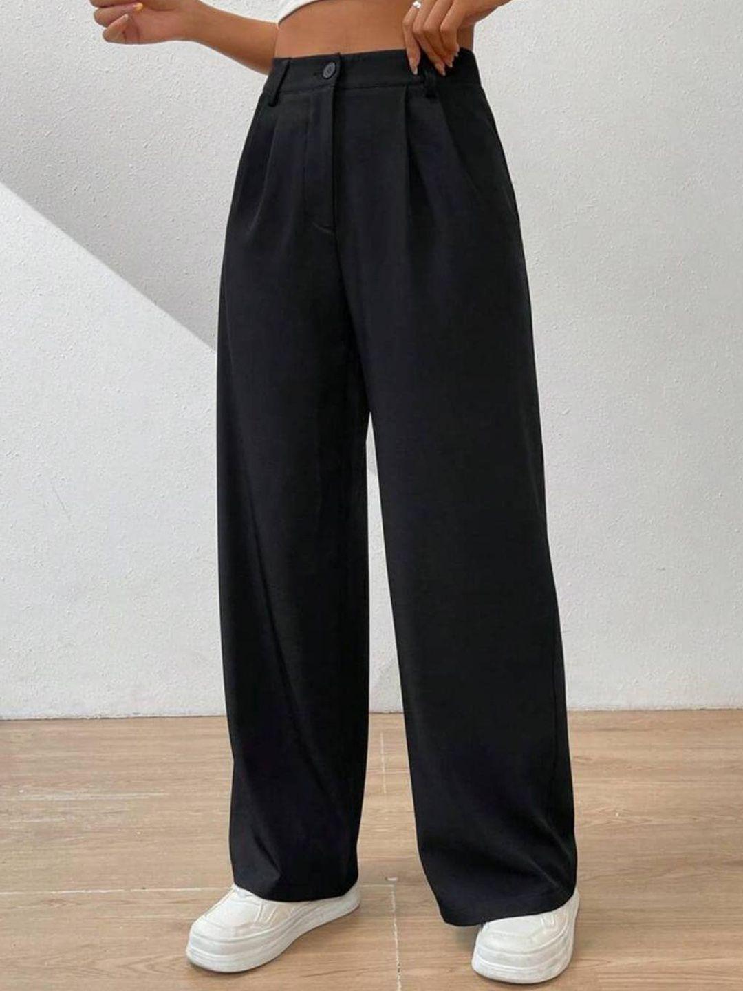 next one women smart loose fit high-rise easy wash pleated trousers