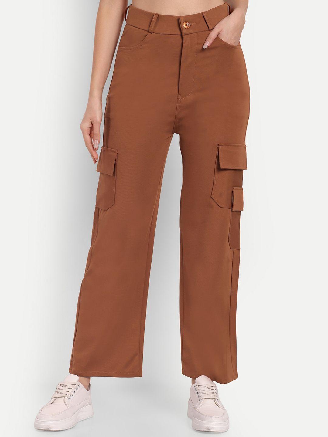 next one women smart straight fit high-rise easy wash cargo trousers