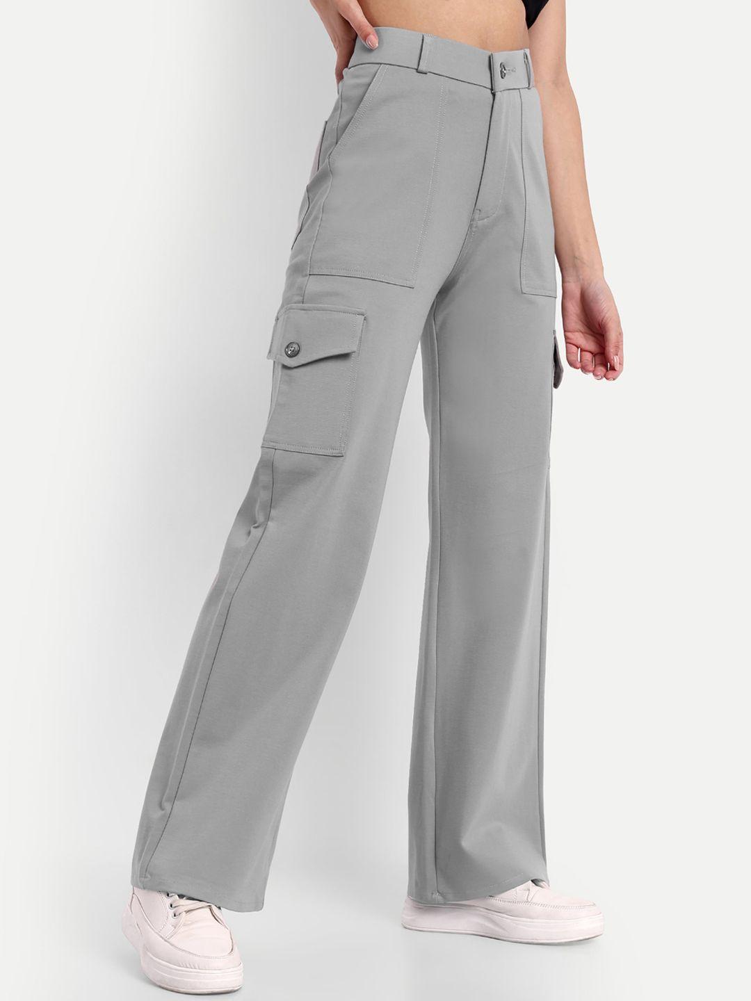 next one women smart straight fit high-rise easy wash cargo trousers