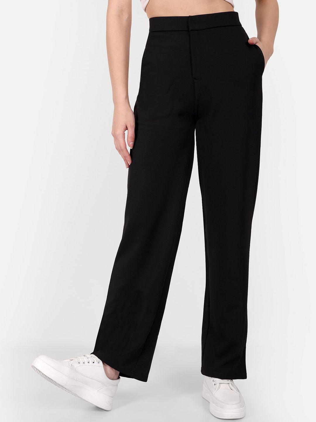 next one women smart straight fit high-rise easy wash formal trousers