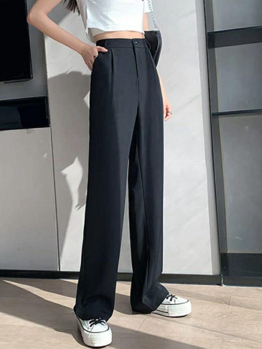 next one women tailored loose fit high-rise easy wash trousers