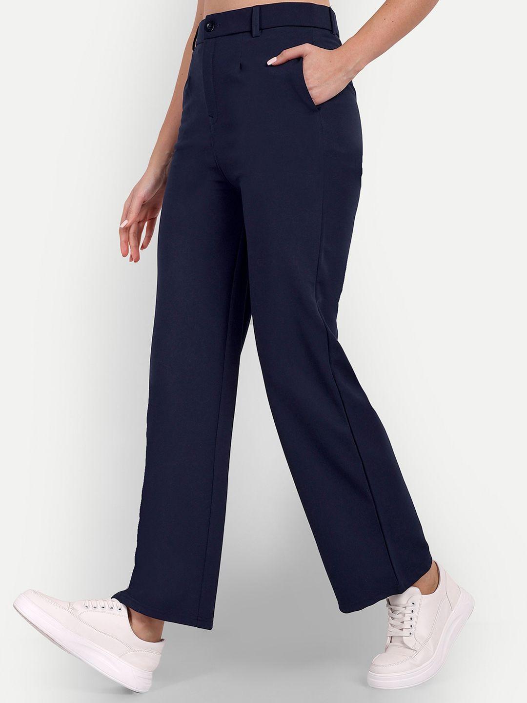 next one women tailored straight fit high-rise easy wash trousers