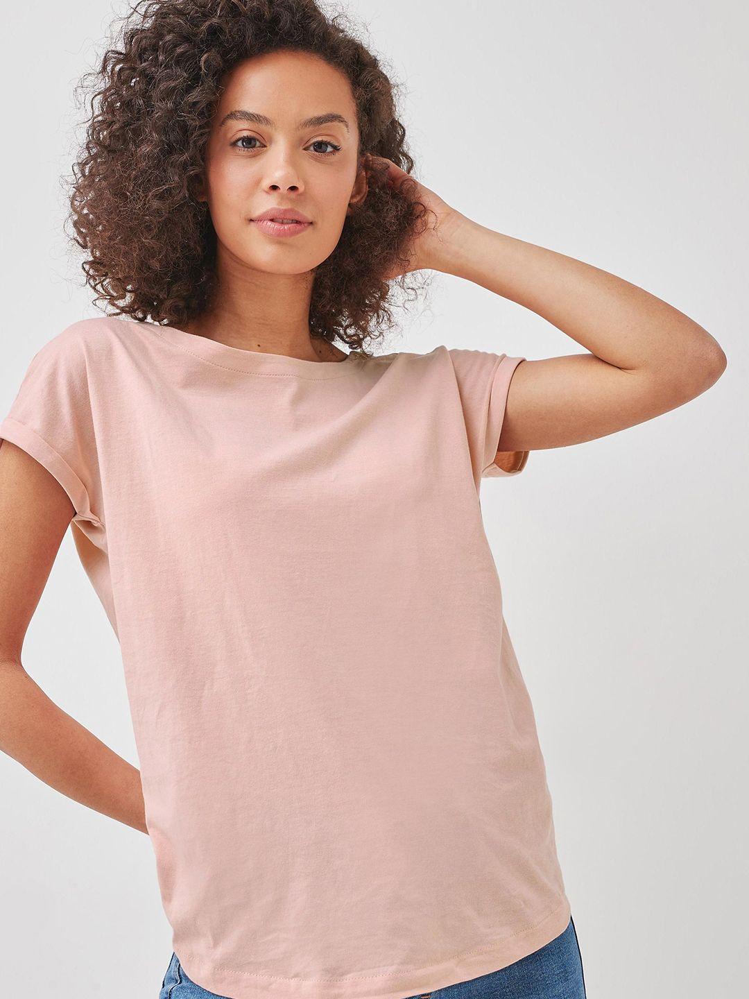 next pure cotton extended sleeves t-shirt