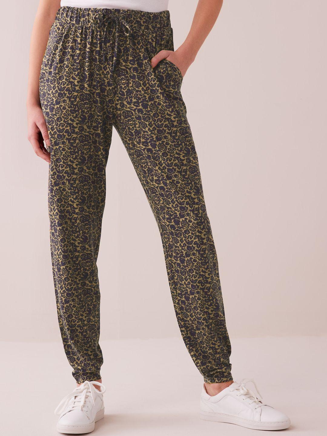 next women floral printed joggers