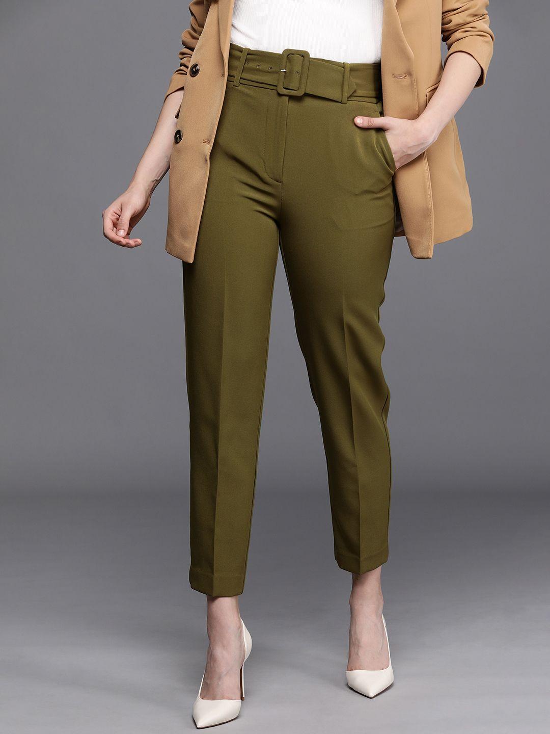 next women tapered fit casual  trousers